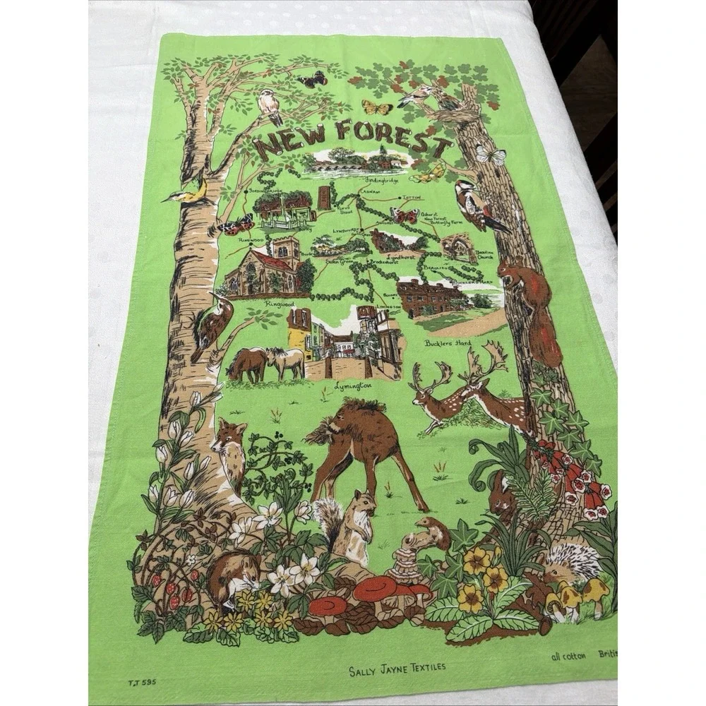 Sally Jane Textiles Tea Towel New Forest Kitchen Cotton 28
